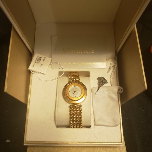 Versace Eon Gold Stainless Steel Women’s Watch with Box - Authentic - Picture 3 of 13